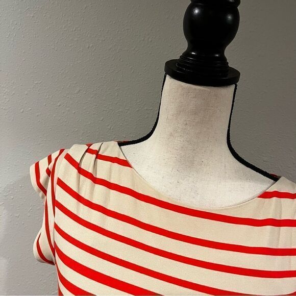 Short sleeve striped midi dress - Picture 2 of 13